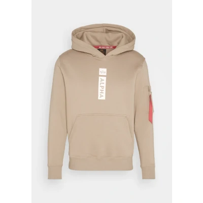 Image of Alpha Industries Hoody Hoodie, Men&#039;s, Size: XXL, Vintage sand