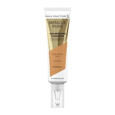Image of Max Factor Miracle Pure Skin Improving Foundation 30ml (Various Shades) Warm Golden