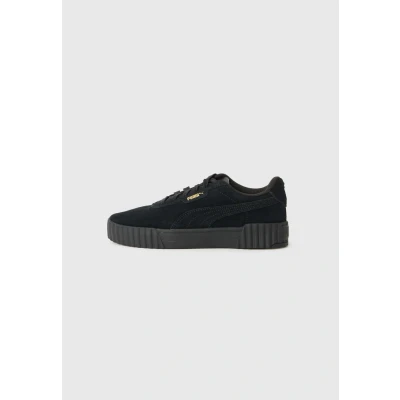 Image of Puma Carina 3.0 Trainers black/goldcoloured, Women&#039;s, Size: 3.5, Black/gold/coloured shoes