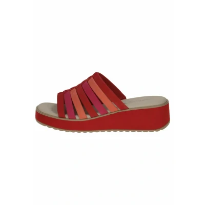 Image of Caprice Heeled mules, Women&#039;s, Size: 410, Red comb shoes