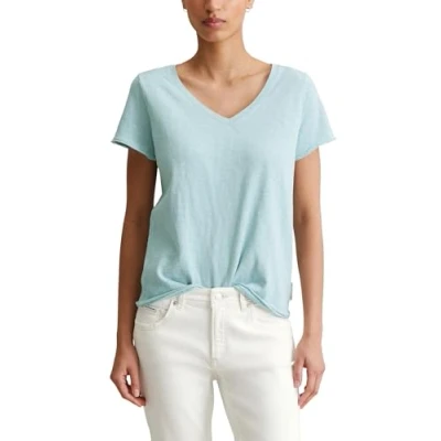 Image of Marc O&#039;Polo Denim V NECK Basic Tshirt, Women&#039;s, Size: XS, Blue fog