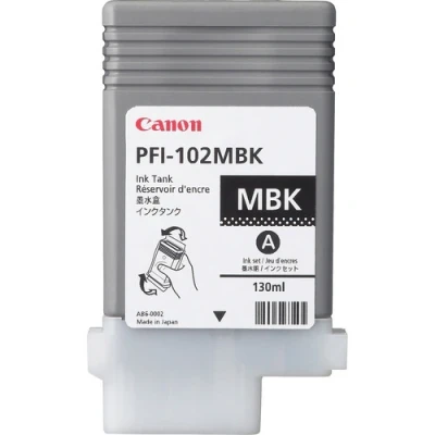 Image of ORIGINAL Canon Black Ink Cartridge (Matte) PFI 102mbk 0894B001 130ml