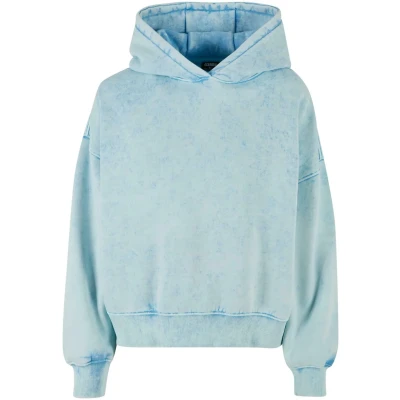 Image of Urban Classics Towel Washed Hoodie, Women&#039;s, Size: 4XL, Balticblue