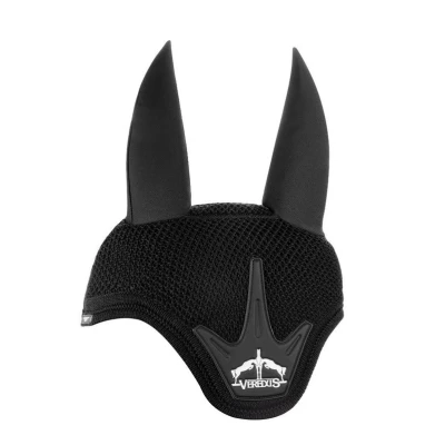 Image of Veredus Fly Fringe Stability Black Horse Hood Riding Equestrian