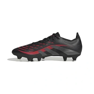 Image of adidas Performance Predator League SOFT Ground Screwin stud football boots, Men&#039;s, Size: 7, Core black/grey four/lucid red Synthetics/textile