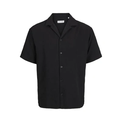 Image of Jack &amp; Jones Jjematteo Resort Shirt Shirt, Men&#039;s, Size: Large, Black