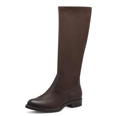 Image of Tamaris Women&#039;s Comfort Long Boot Flat 8 85502 43 Fashion, Chestnut, 3.5 UK Wide