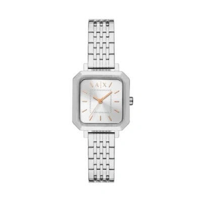 Image of Armani Exchange Leila Watch silvercoloured, Women&#039;s, Size: One Size, Silver coloured