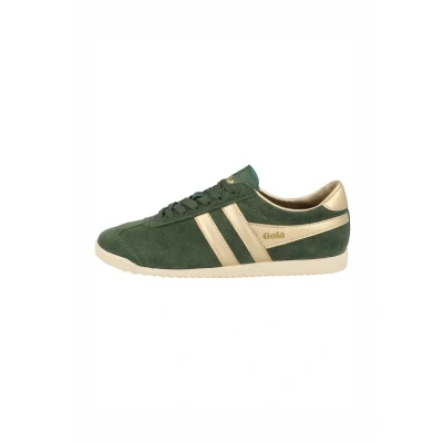 Image of Gola Women&#039;s Trainer Suede, Navy Gold, 9 UK