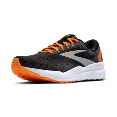 Image of Brooks Ghost 16 Neutral running shoes, Men&#039;s, Size: 8, Black orange white Textile