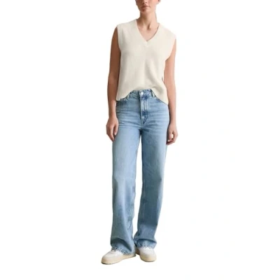 Image of Marc O&#039;Polo Denim Tomma Trousers HIGH Waist Wide LEG Leg, Women&#039;s, Size: 26x30, Light blue