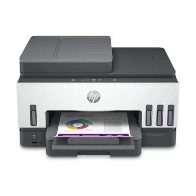 Image of HP Smart Tank 7605 All in One Wireless Inkjet Printer, 35 Page Automatic Document Feeder, Grey