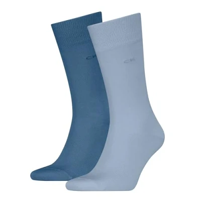 Image of Calvin Klein Underwear MEN SOCK Unisex 2 PACK Socks, Men&#039;s, Size: 6 8, Blue