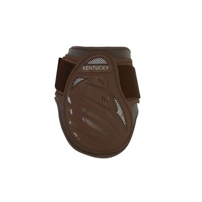 Image of Kentucky Horsewear Young Horse Fetlock Boots Brown / Medium (Full) Equestrian