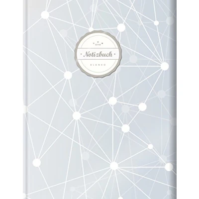 Image of Blanko Notizbuch (©Star, A4, 156 Seiten, Softcover) Mit Register + Seitenzahlen Leeres zum Selbstgestalten, Zeichenbuch, Skizzenbuch, Blankobuch, Malbuch „Geomuster“