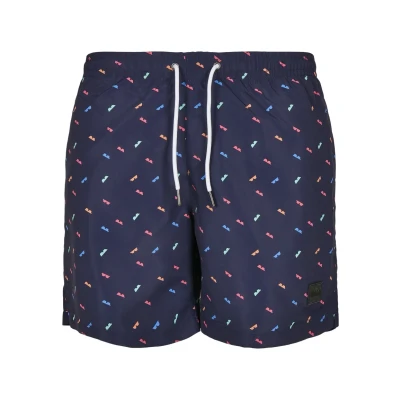 Image of Urban Classics Pattern Swimming shorts, Men&#039;s, Size: Large, Sunglasses aop