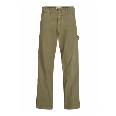Image of Jack &amp; Jones Jpsteddie Jjcarpenter PANT Relaxed fit jeans, Men&#039;s, Size: 34x32, Dried herb