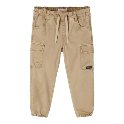 Image of Name it Nmmben Baggy R TWI HI NOOS Relaxed fit jeans for kids, Size: 9 12m, Brown