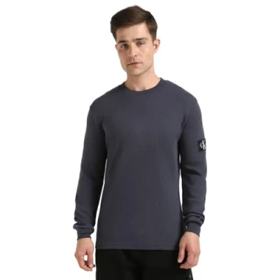 Image of Calvin Klein Jeans Badge TEE Long sleeved top, Men&#039;s, Size: Small, India ink