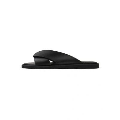 Image of L37 HANDMADE SHOES Women&#039;s Victory Slide Sandal, Schwarz, 6.5 UK