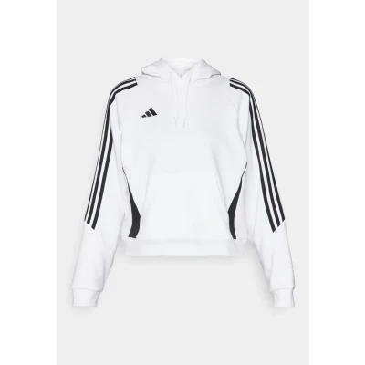 Image of adidas Performance TIRO Hoodie Hoodie, Women&#039;s, Size: XL, White/black