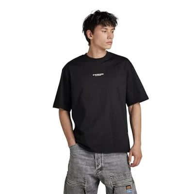 Image of G Star Center Chest BOXY Basic Tshirt, Men&#039;s, Size: Medium, Black
