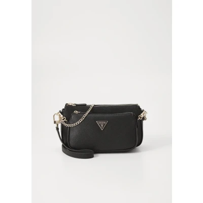 Image of Guess Noelle DBL Pouch Crossbody SET Handbag, Women&#039;s, Size: One Size, Black