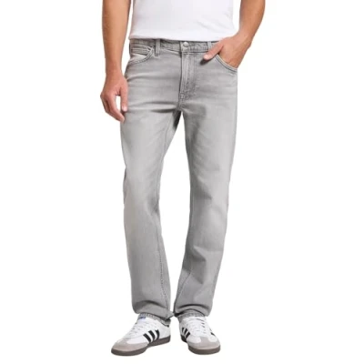 Image of Lee Daren ZIP FLY Straight leg jeans, Men&#039;s, Size: 31x34, Grey denim