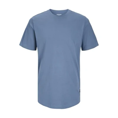 Image of Jack &amp; Jones Jjenoa TEE CREW NECK Basic Tshirt, Men&#039;s, Size: Small, Oceanview