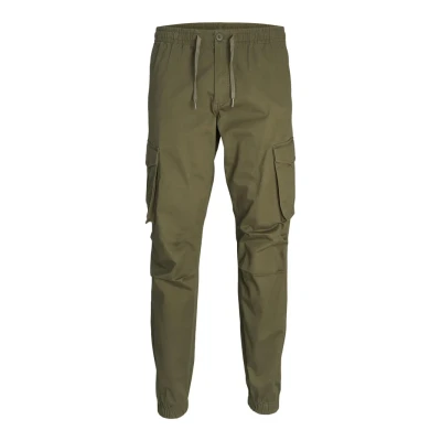 Image of Jack &amp; Jones Jpstkane Jjnoah Cuffed Cargo trousers, Men&#039;s, Size: XS, Olive night