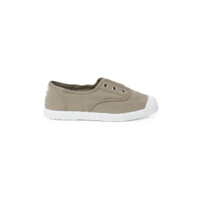Image of Pisamonas Rubber Toe Cap Canvas Trainers Without Laces Size 8.5 Color Military Green
