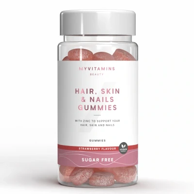 Image of Hair, Skin and Nails Gummies 60gummies Sugar Free Strawberry