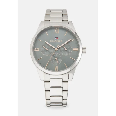Image of Tommy Hilfiger Camille Watch silvercoloured/blue, Women&#039;s, Size: One Size, Silver coloured/blue
