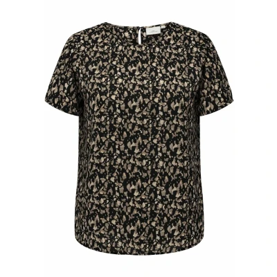Image of Only Carmakoma Women&#039;s Carvica Ss AOP Top Noos T Shirt, Black/Aop: Cora Graphic, 20 Plus