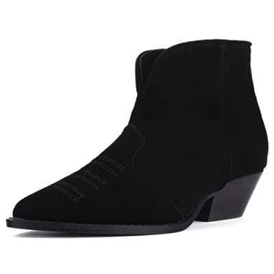 Image of L37 Dancing IN THE Moonlight Ankle boots, Women&#039;s, Size: 3.5, Black Suede