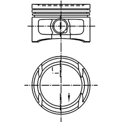 Image of Piston KOLBENSCHMIDT 99562600