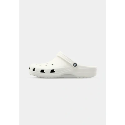 Image of Crocs Classic Unisex Clogs, Size: M8/W9, White Synthetics