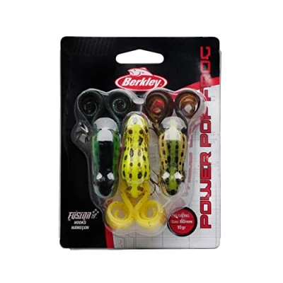Image of Berkley Power Pop Frog 3 Pack 6cm (10g) Topwater lure