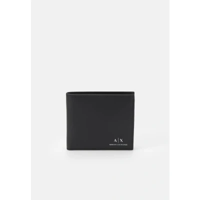 Image of Armani Exchange Bifold Business card holder, Size: One Size, Nero black