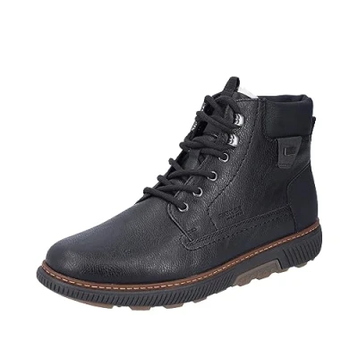 Image of Rieker Men&#039;s B3342 Lace Up Boots, black, 42 EU Weit