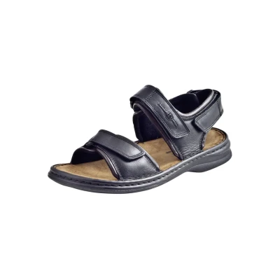 Image of Josef Seibel Sandals, Men&#039;s, Size: 6.5, Schwarz Leather