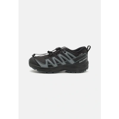Image of Salomon XA PRO V8 Unisex Hiking shoes for kids, Size: 10K, Black/turbulence/quarry Textile/synthetics