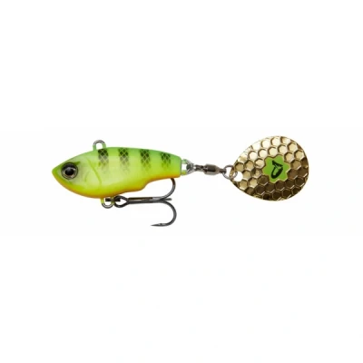 Image of Savage Gear Fat Tail Spin 6.5cm 16gr Sinking Firetiger Spinner