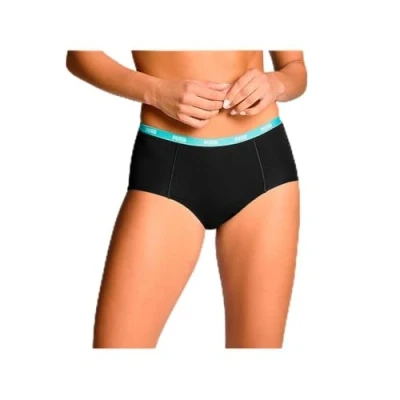 Image of Puma Hipster 3 PACK Briefs, Women&#039;s, Size: XL, Black combo