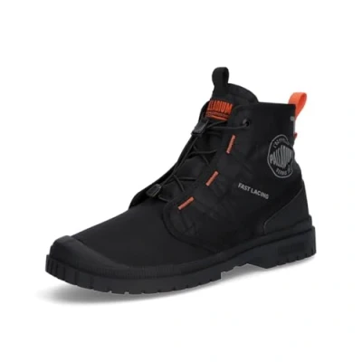 Image of Palladium SP20 Travel HI Unisex Hightop trainers, Size: 3.5, Black Textile/synthetics