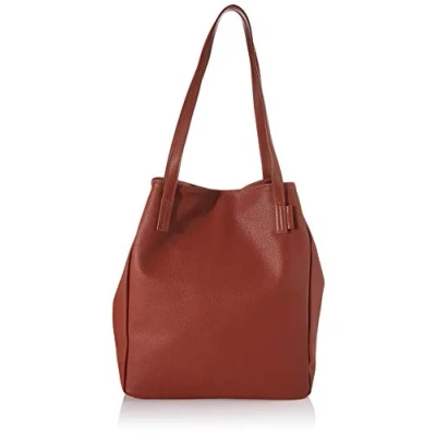 Image of TOM TAILOR Women&#039;s Arona Shopper, 41x35x14 Centimeters (W x H L), Brown (Cognac), L)