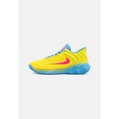 Image of Nike Performance Giannis Immortality 4 Basketball shoes, Men&#039;s, Size: 10, Lightening/hyper pink/university blue Textile/synthetics