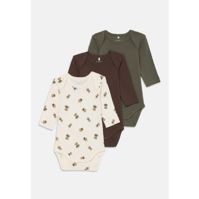 Image of Name it Nbmbody Robot 3 PACK Unisex Body for kids, Size: 1 2m, Jet stream/tea leaf/bracken