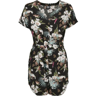 Image of Urban Classics Jumpsuit, Women&#039;s, Size: XS, Black tropical