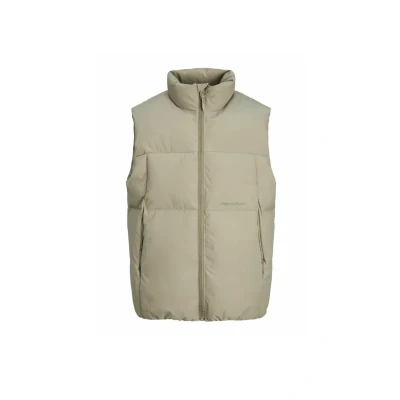 Image of JACK &amp; JONES Men&#039;s Vest, Silver Sage, L